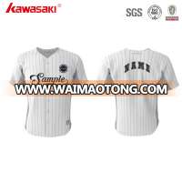 Striped Pinstripe Sublimated Wholesale Custom Cheap Baseball Jersey